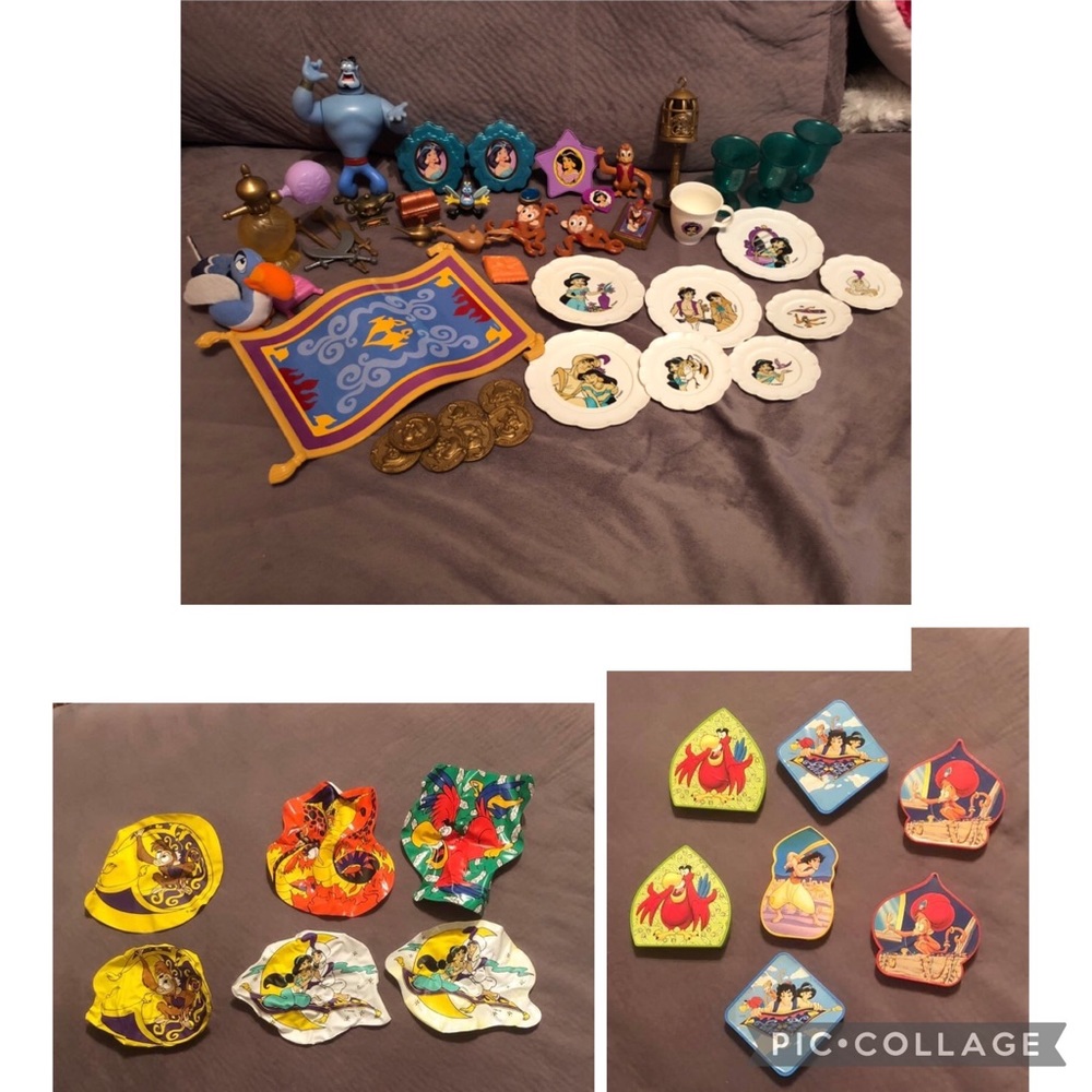 Disney Aladdin and Jasmine Toys Lot/Bundle